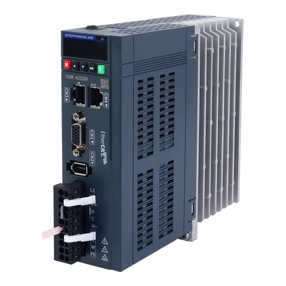Kit servomotore AC da 750 W, con interfaccia EtherCAT, velocità di 3000 giri/min, coppia di 2,39 Nm, grado di protezione IP67
