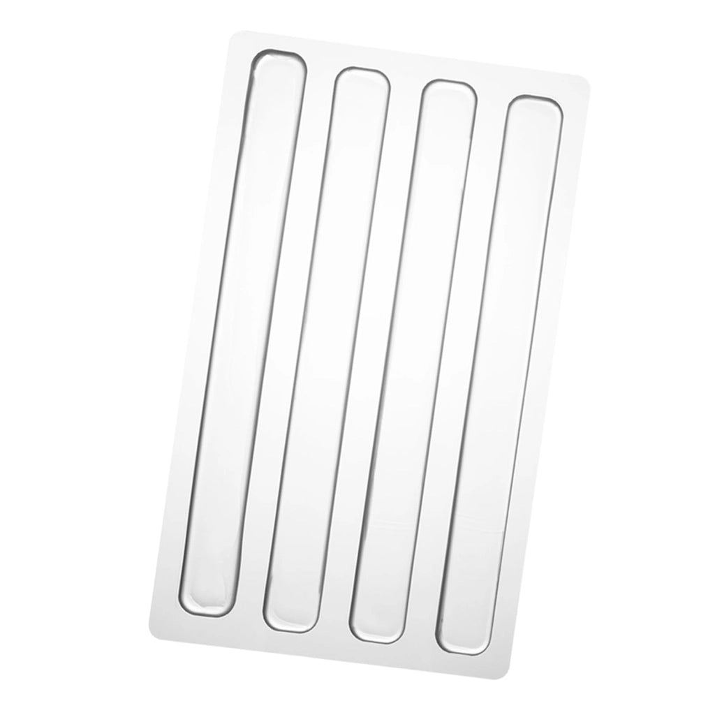 Strisce di silicone autoadesive, 4 pezzi, 150x15x2 mm, trasparenti
