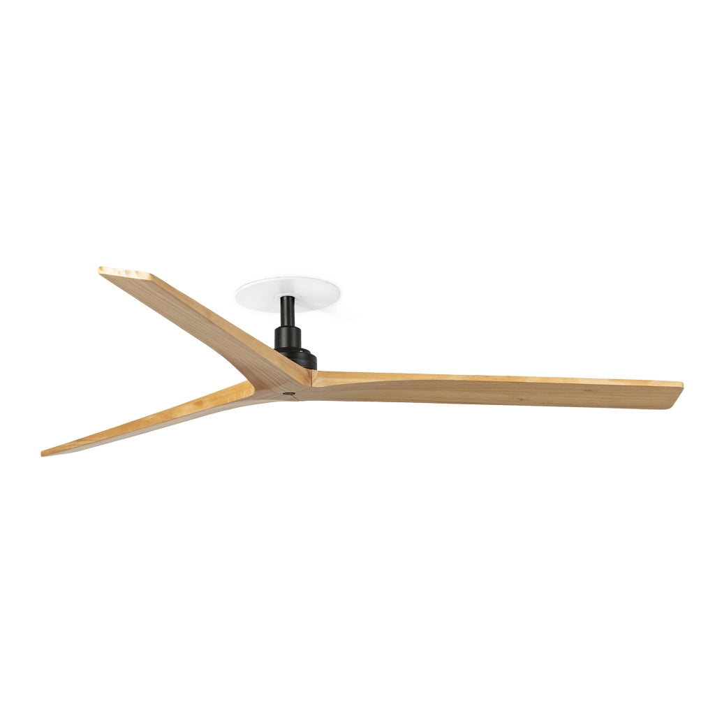 KLIM RECESSED L Ventilatore da soffitto nero/pino TUYA