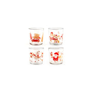 Bicchiere vetro happy christmas cl 35