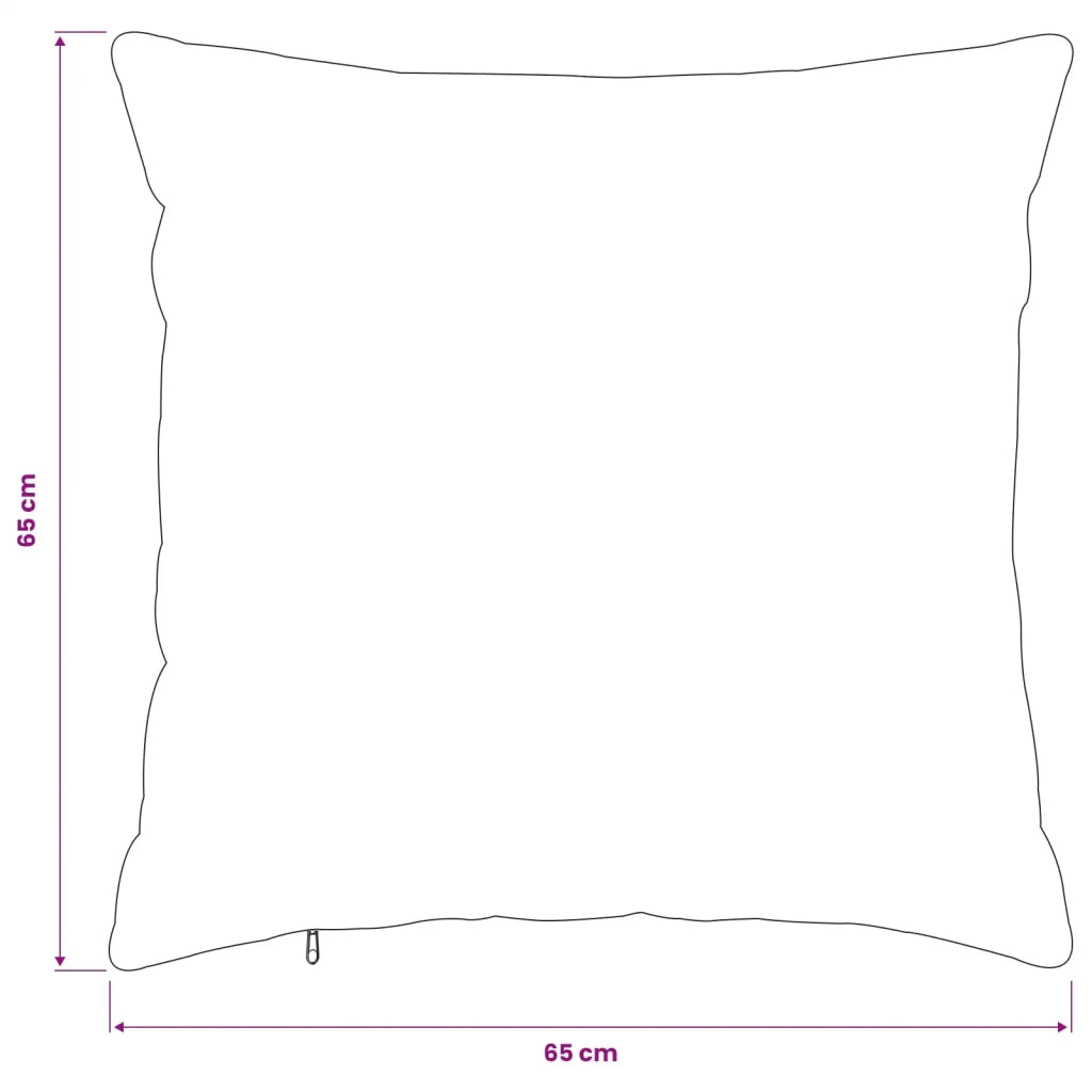 Federa 2 pz HEERLEN Nero 65 x 65 cm Flanella 913119