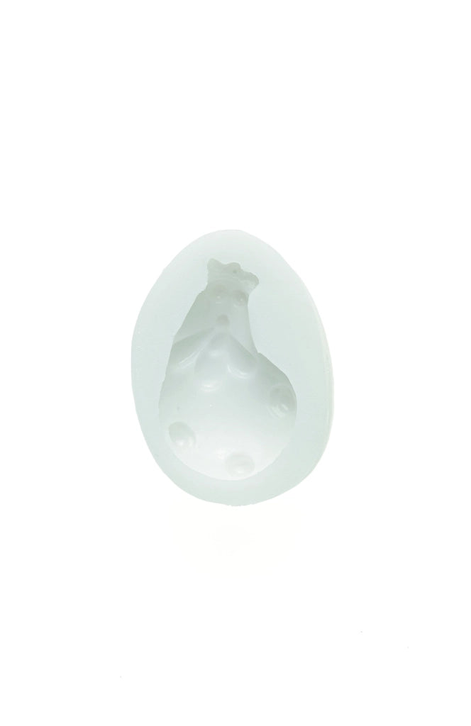 Stampo in silicone per decorazioni di torte, motivo: cane, dimensioni: 13x10x3 cm, colore: bianco