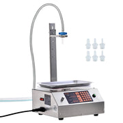 Riempitrice Liquidi Automatica 30-15000 g in Acciaio Inox 10L-V2, Imbottigliatrice Digitale da Banco per Bottiglie Acqua Vino Shampoo 17 l/min