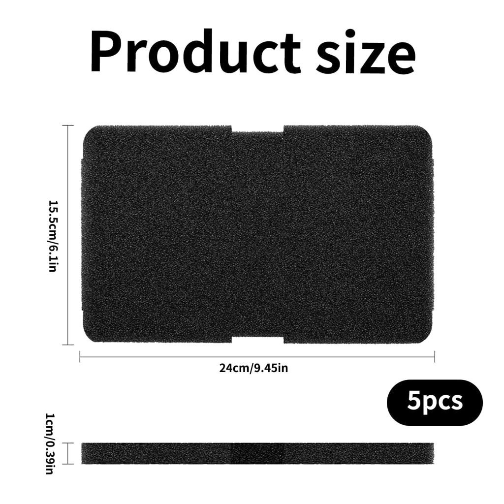 5 filtri essiccatori, filtri a spugna, dimensioni 240x155x10 mm, compatibili con Beko