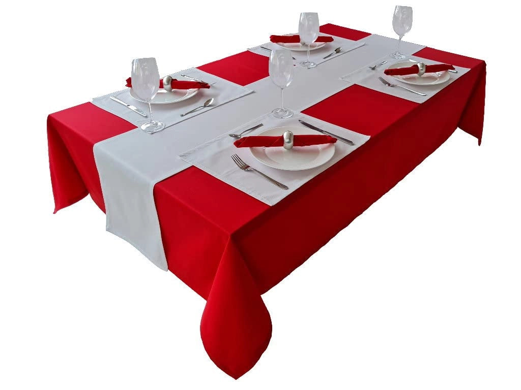 Tovaglia, 80x80 cm, 100% cotone, colore rosso