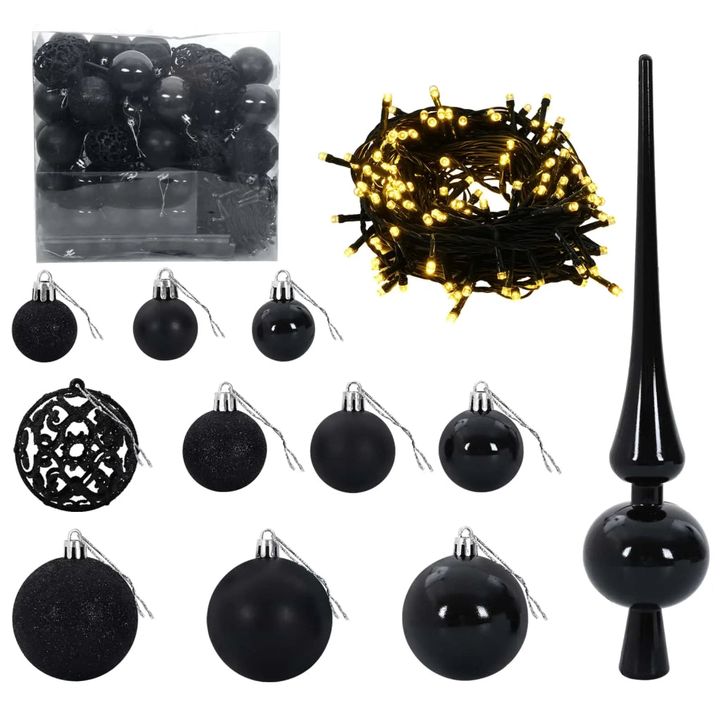 Albero di Natale Artificiale con Palline 180 cm 300 LED 3466444