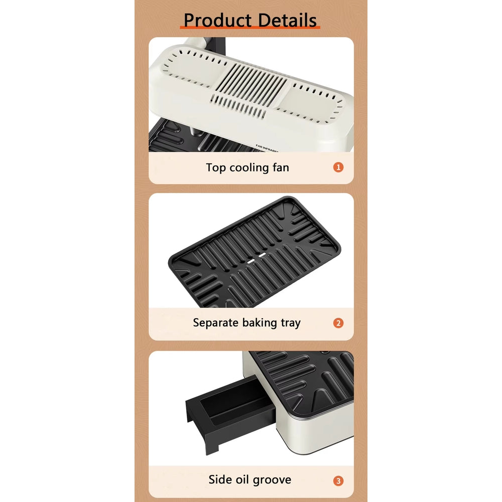 Multipresa elettrica piatta con porte USB e spina UE, ciabatta multipresa compatta e portatile per casa, ufficio e viaggio