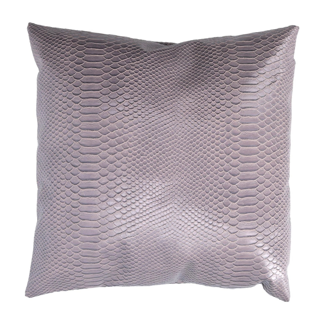 Cuscino ecopelle grigio quadro cm 38x38h38