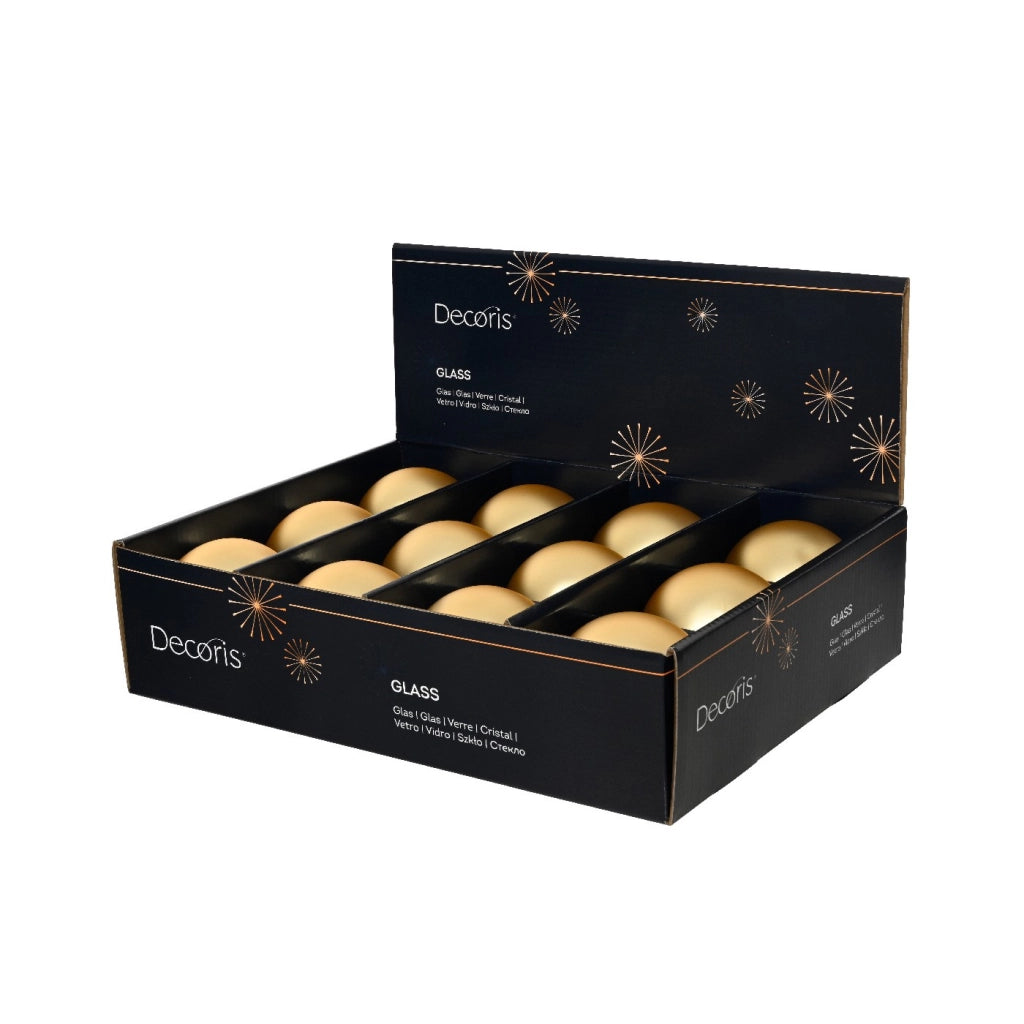 Pallina Vt opaco oro chiaro d8cm
