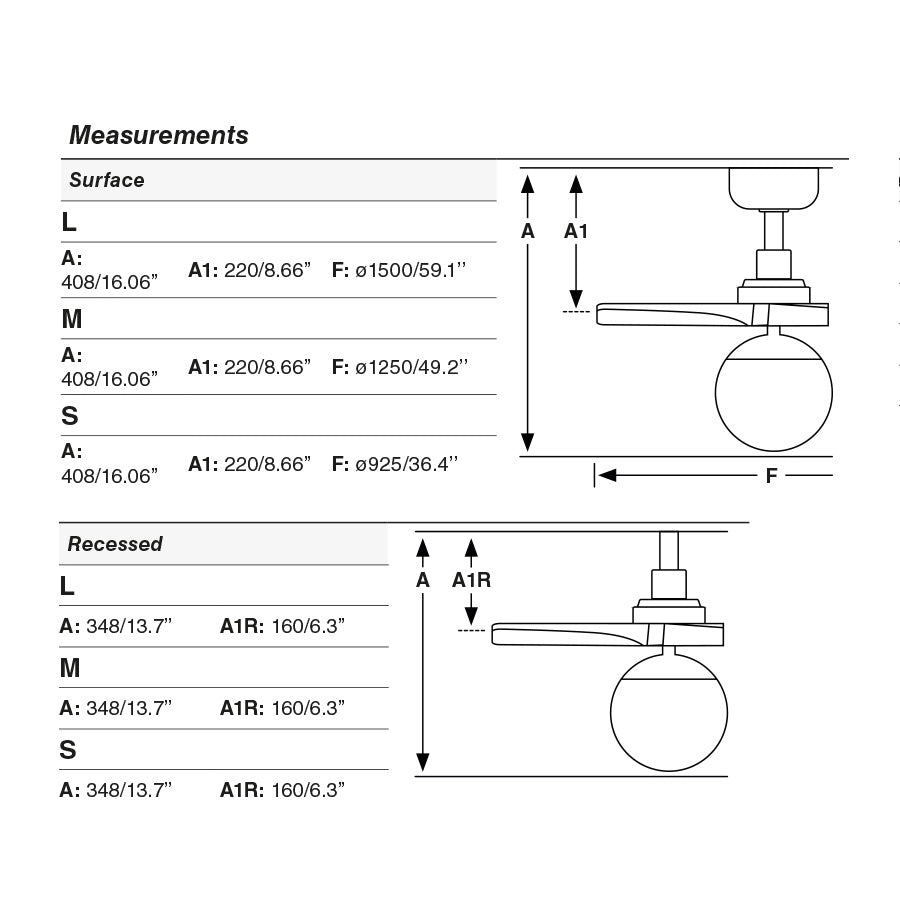 KLIM RECESSED M Ventilatore da soffitto nero/noce E27 TUYA