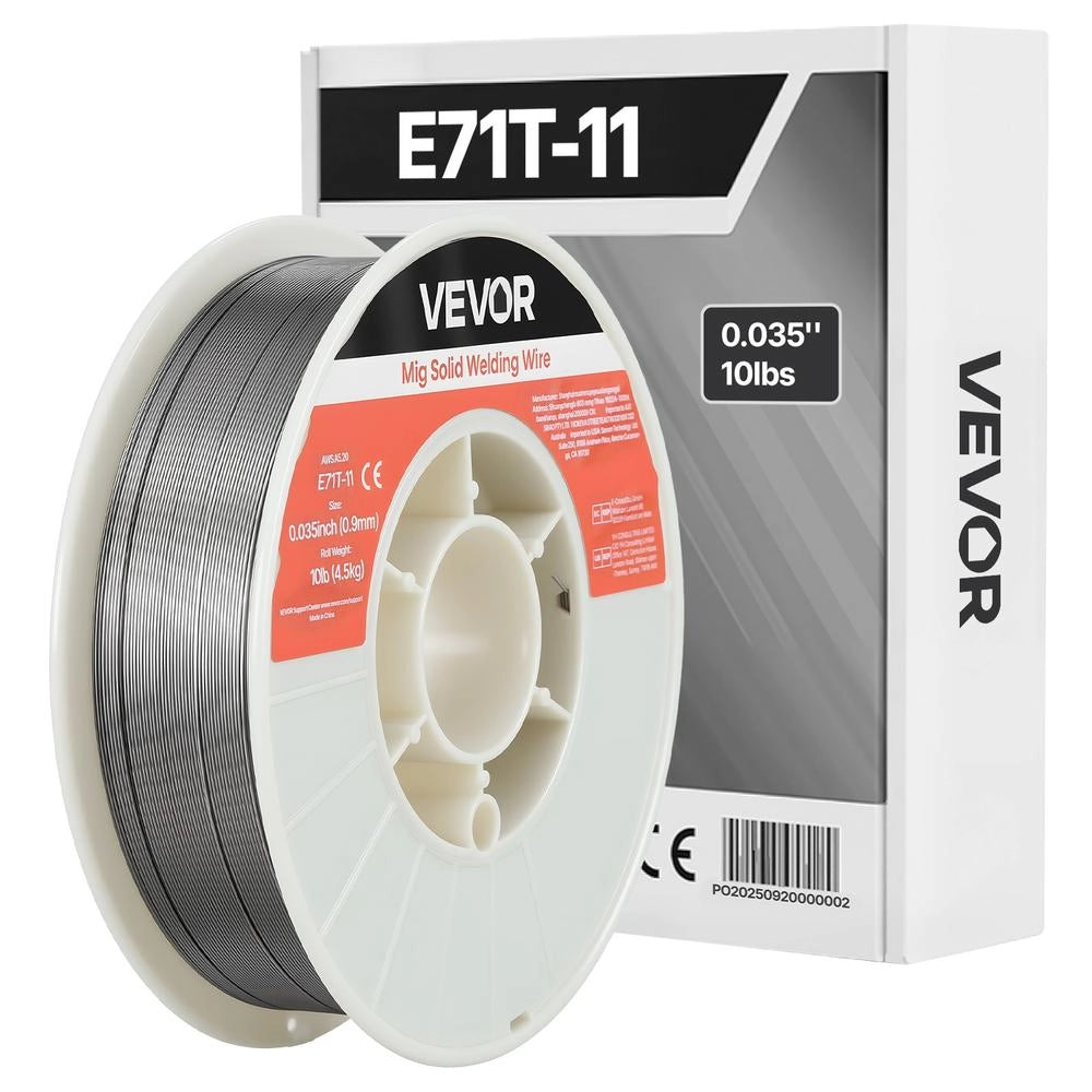 Bobina filo animato per saldatura E71T-11 0,9 mm 4,5 kg in acciaio dolce senza gas autoprotetto, per officina e fai da te