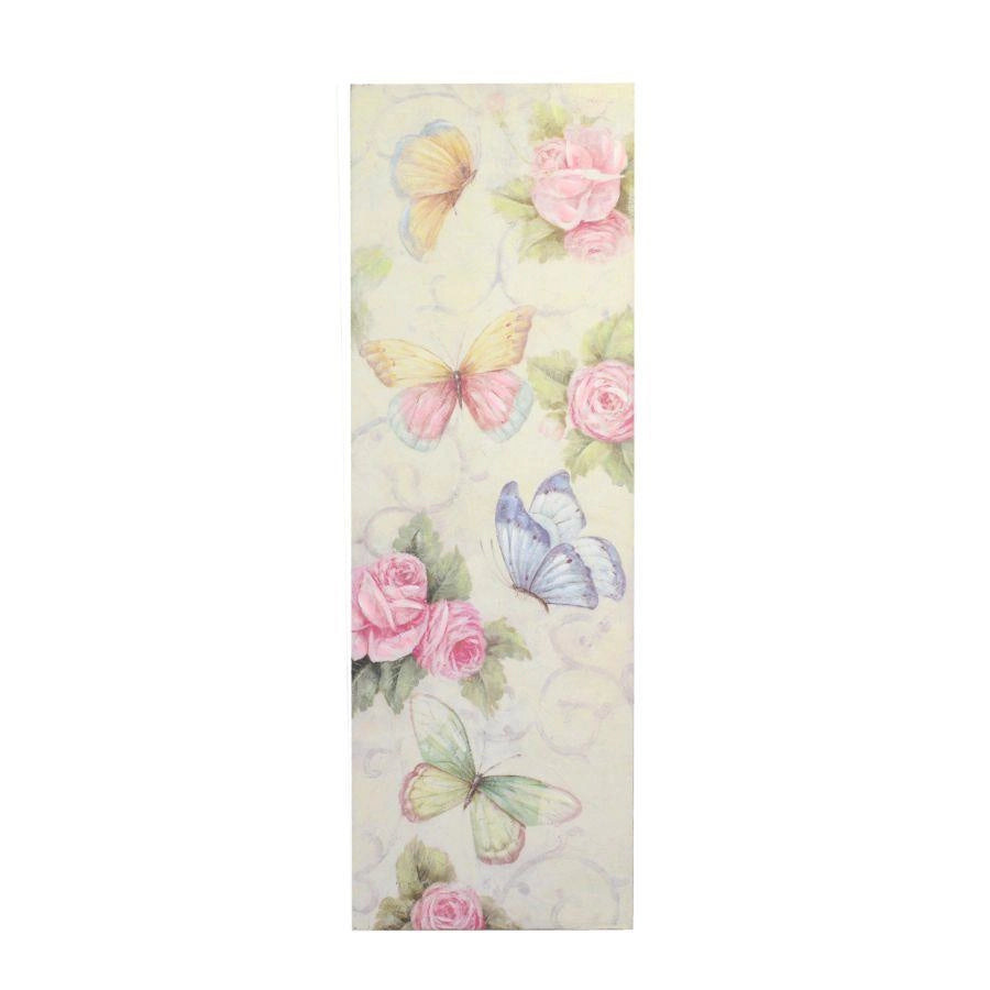Quadro legno farfalle cm 31x90x3