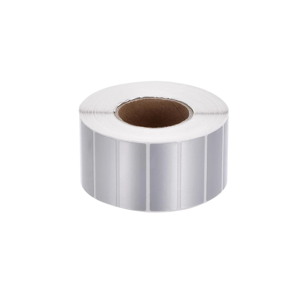 Etichette termiche metalliche, argento, 40x15 mm, 2000 pezzi, 1 rotolo