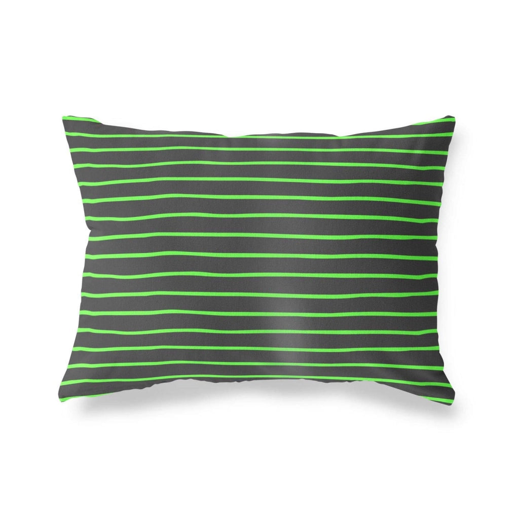 Custodia per cuscino, verde neon-rosso, 45x60 cm, adatta per divano, camera da letto, auto