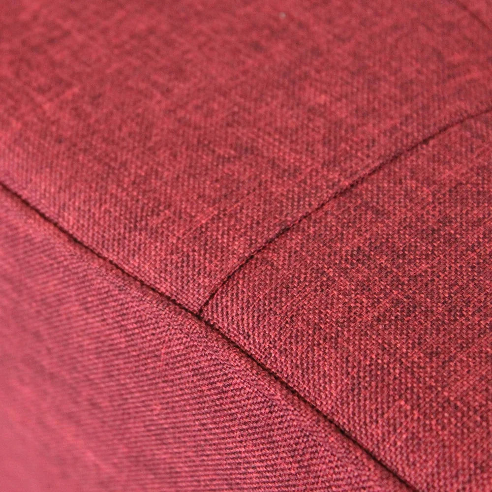 Pouf contenitore in stoffa Rosso