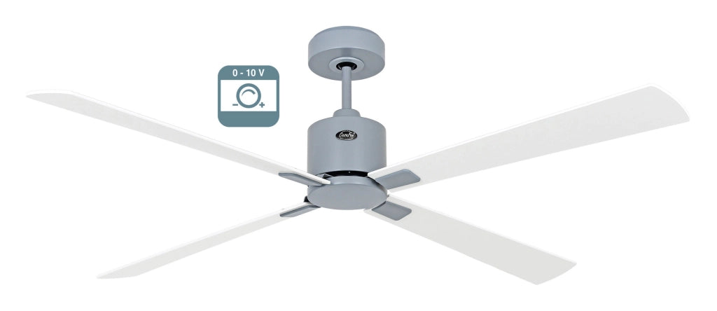 ECO CONCEPT 152, Ventilatore senza Luce, CasaFan Colore Pale: Bianco e Grigio, Corpo: Grigio
