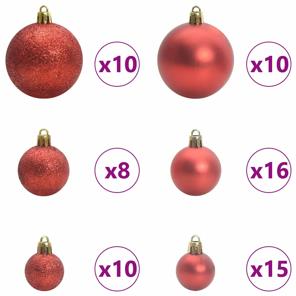 Albero di Natale artificiale 300 LED Bianco caldo PVC e Metallo 3395143