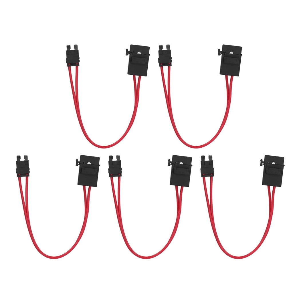 Connettore per portafusibili mini, 20A, set da 5, cavo da 230 mm, materiale plastico