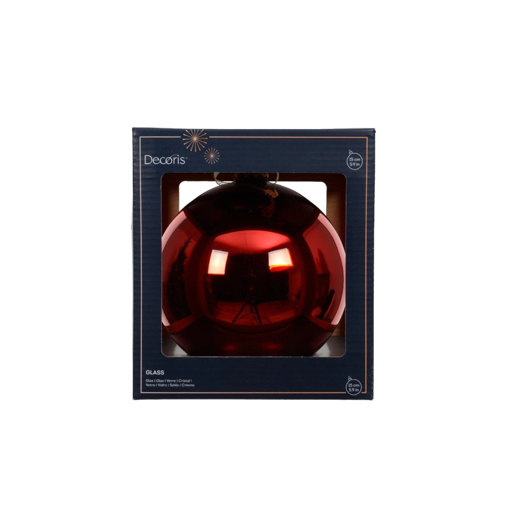Pallina Vt lucido rosso d15cm