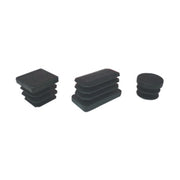 Puntale alettato 32mm nero 8 pz