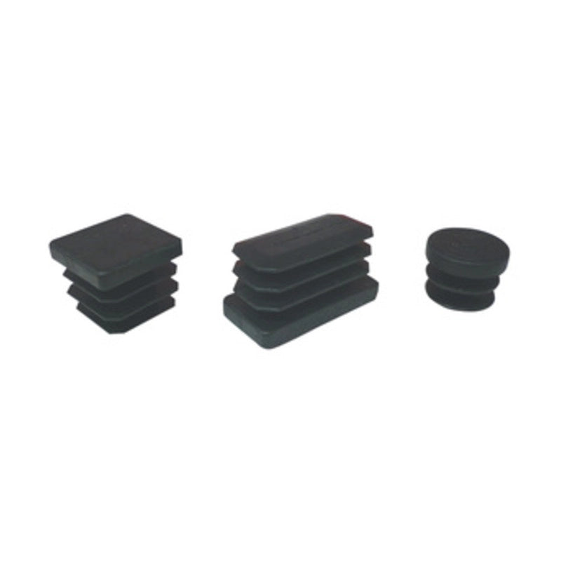 Puntale alettato 32mm nero 8 pz