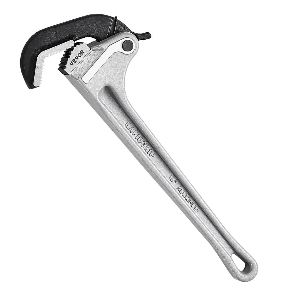 Chiave per Tubi Dritta in Alluminio 457,2 mm TD0520 18", Ganascia Regolabile Φ27-Φ89 mm, Robusta ed Ergonomica per Idraulica e Officina