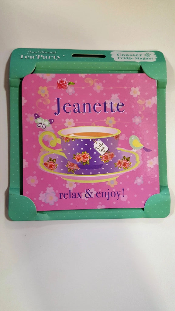 Sottobicchiere quadrato per tea party con sughero e magnete