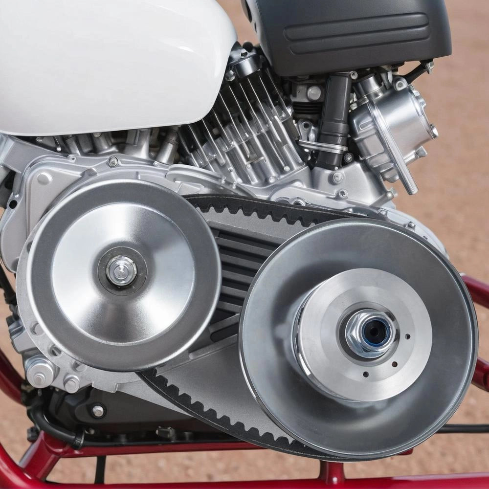 Kit Frizione di Trasmissione MC30K1D10T12T per Motori 2-8 CV 2000 giri/min in Lega con Cinghia in Gomma per Veicoli e Fai da Te