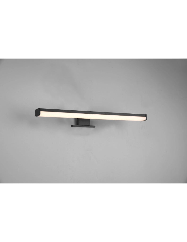 Applique Lineare Da Specchio Lino Led Nero IP44 Trio Lighting