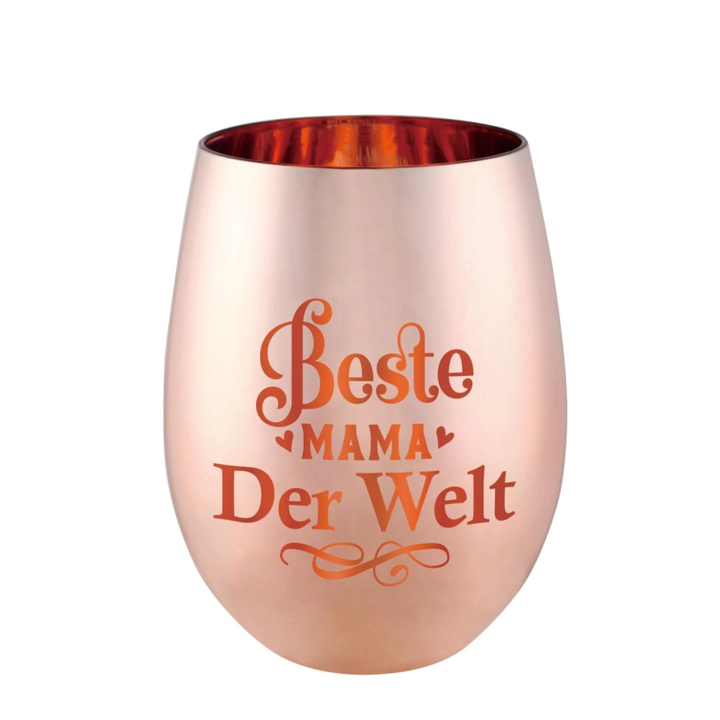 Calice da vino per mamma con scritta 'Miglior mamma del mondo', regalo per la Festa della Mamma, regalo di compleanno per mamma