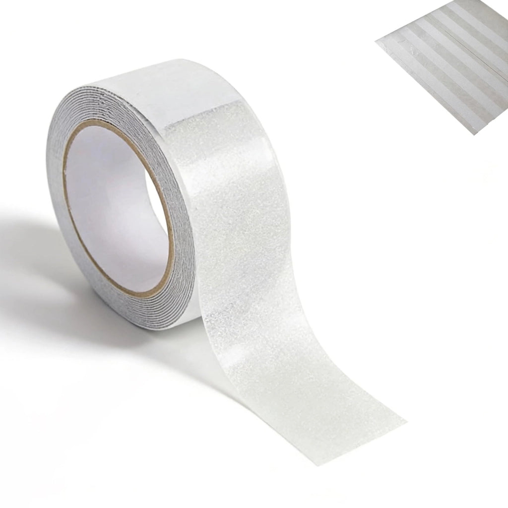 Nastro antiscivolo autoadesivo trasparente, 5 cm x 5 m, per scale