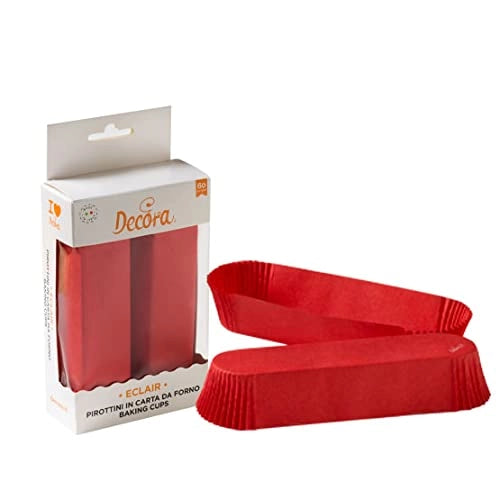 60 stampini per éclair 135 x 33 x 28 mm rossi
