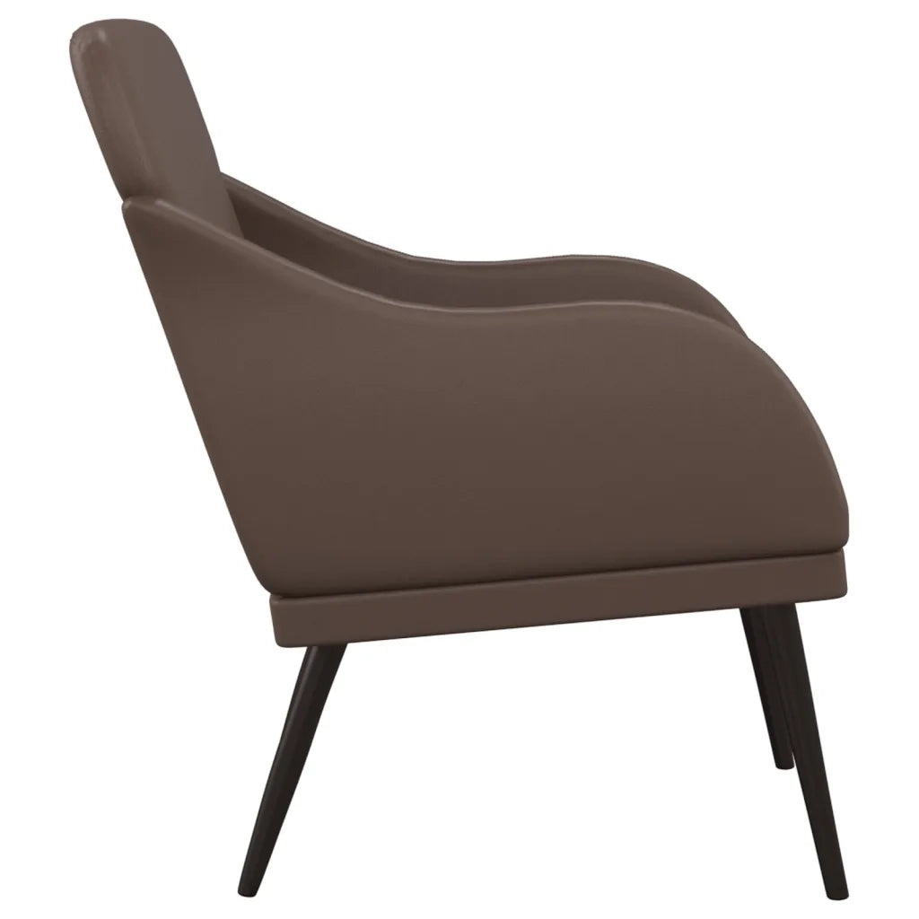 Poltrona Marrone 63x76x80 cm Similpelle 351426