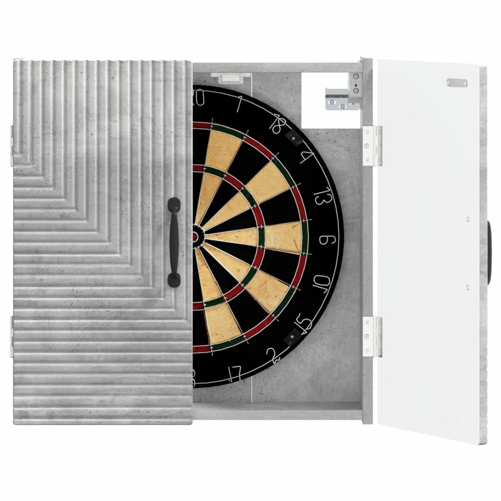 Armadio per Dartboard HAARLEM Grigio Cemento 896888