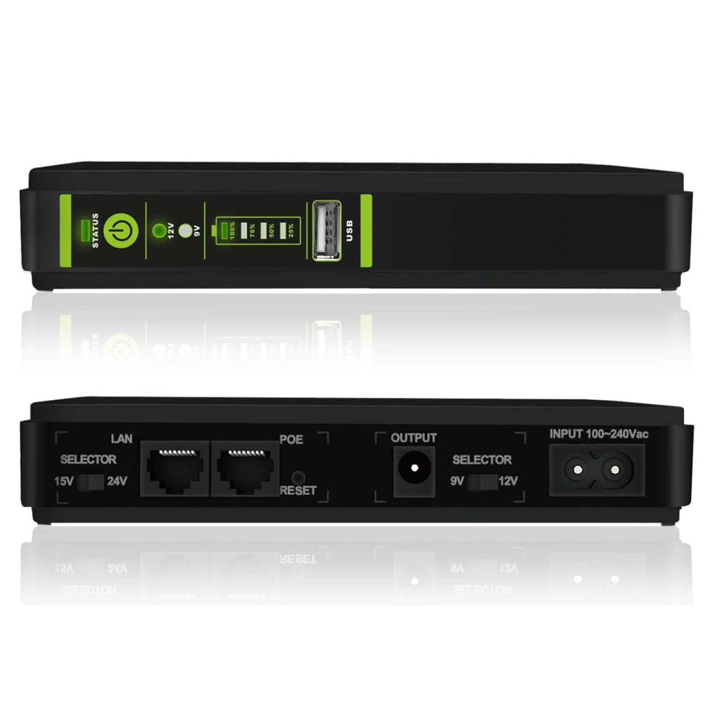 UPS ERA PLUS DC 9VDC/12VDC - POE 15VDC/24VDC - USB 5VDC TOGETHER ON
