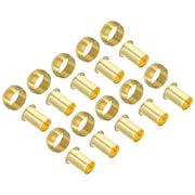 Raccordo a compressione in ottone, 12 mm, set da 20 pezzi, con manicotti di compressione