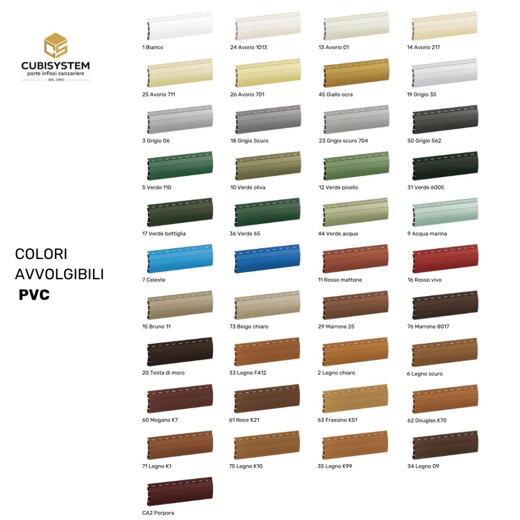TAPPARELLA IN PVC BRUNO L:120 X H:280