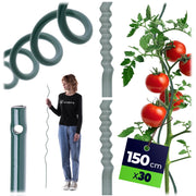 KADAX Supporti a spirale per piante 150 cm, 30 pz