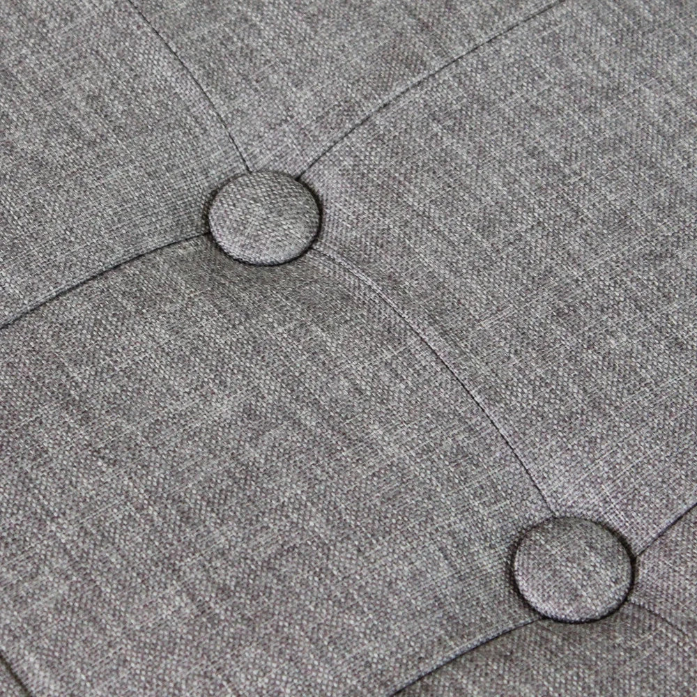 Pouf contenitore in stoffa Grigio