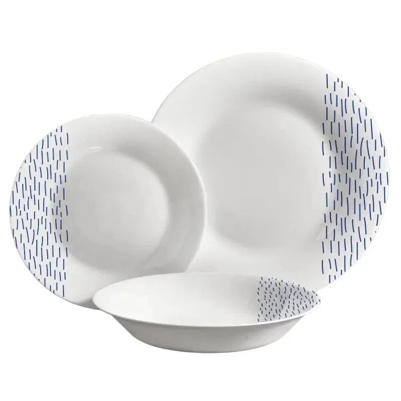 Set 18 piatti rotondi decorati