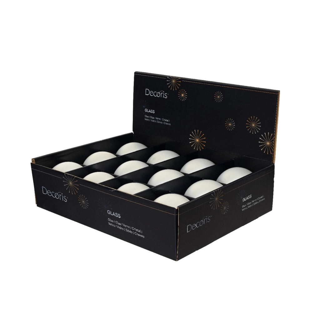 Pallina Vt opaco bianco neve d10cm