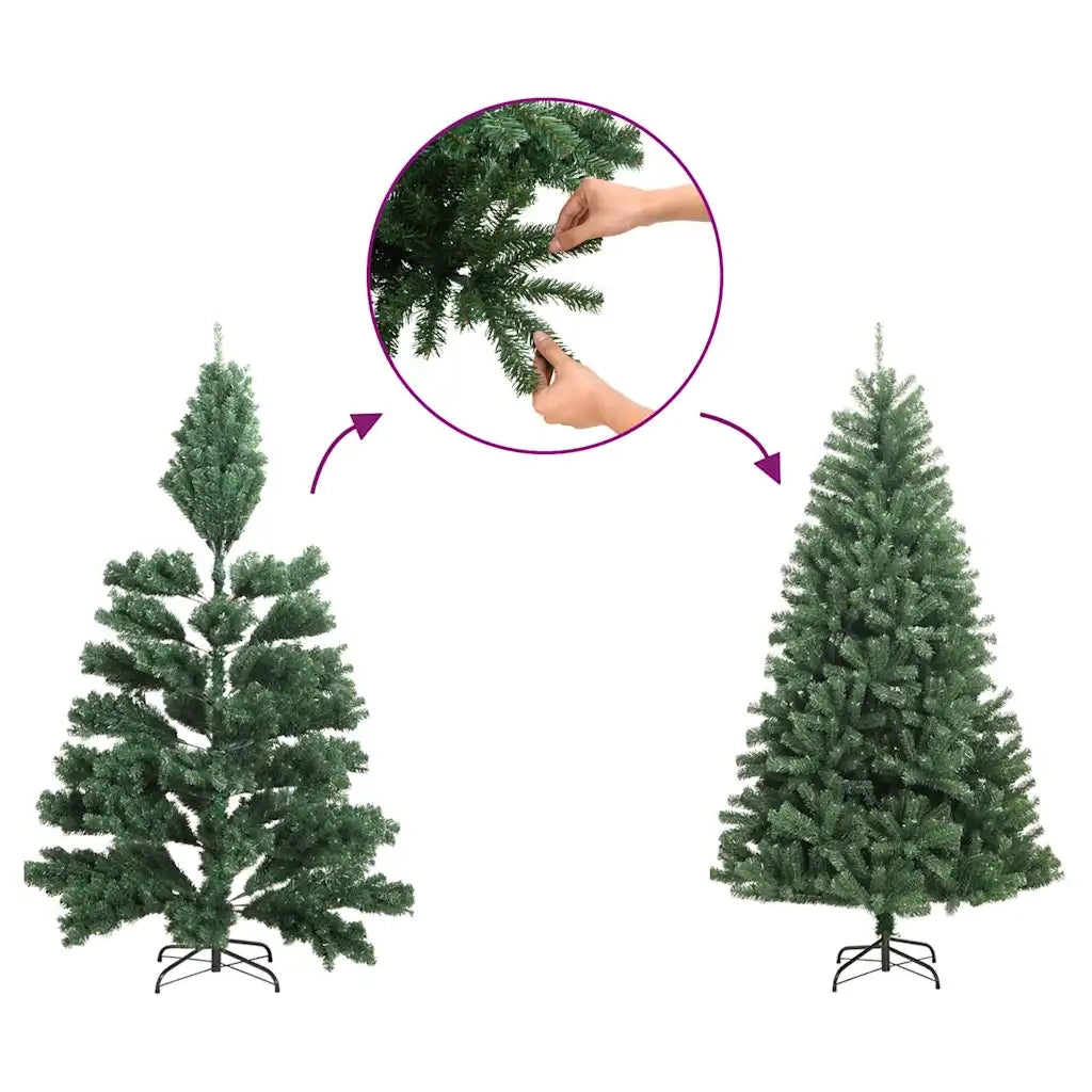 Alberi di Natale artificiali PVC e Acciaio White 329167
