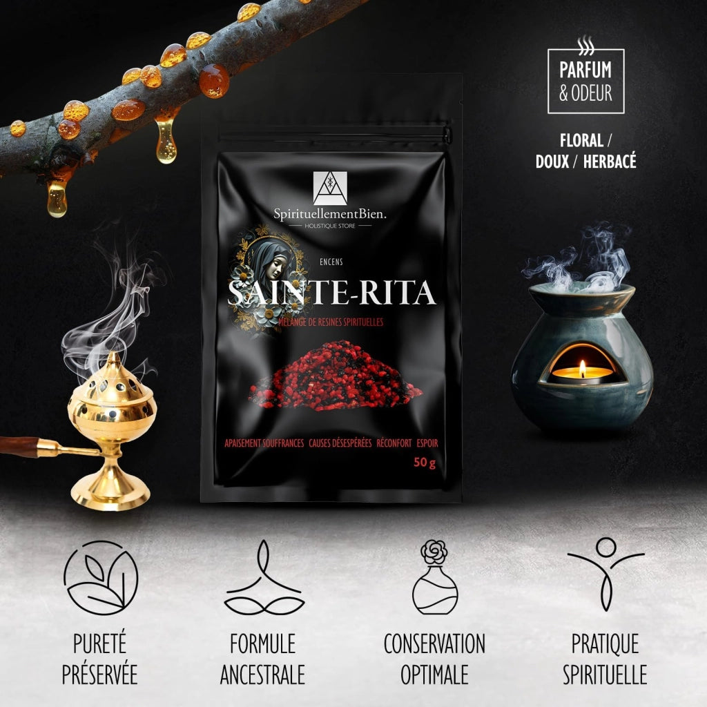 Weihrauch "Santa Rita", resina in forma di granuli, 100 g, per incensiere