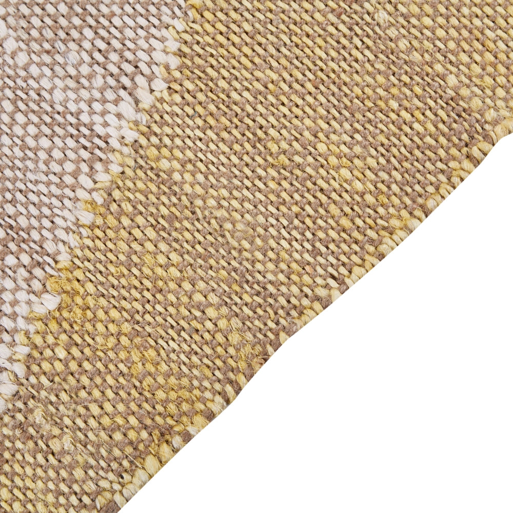 Tappeto Multicolore Juta Motivo Geometrico 80 x 150 cm Rustico Boho