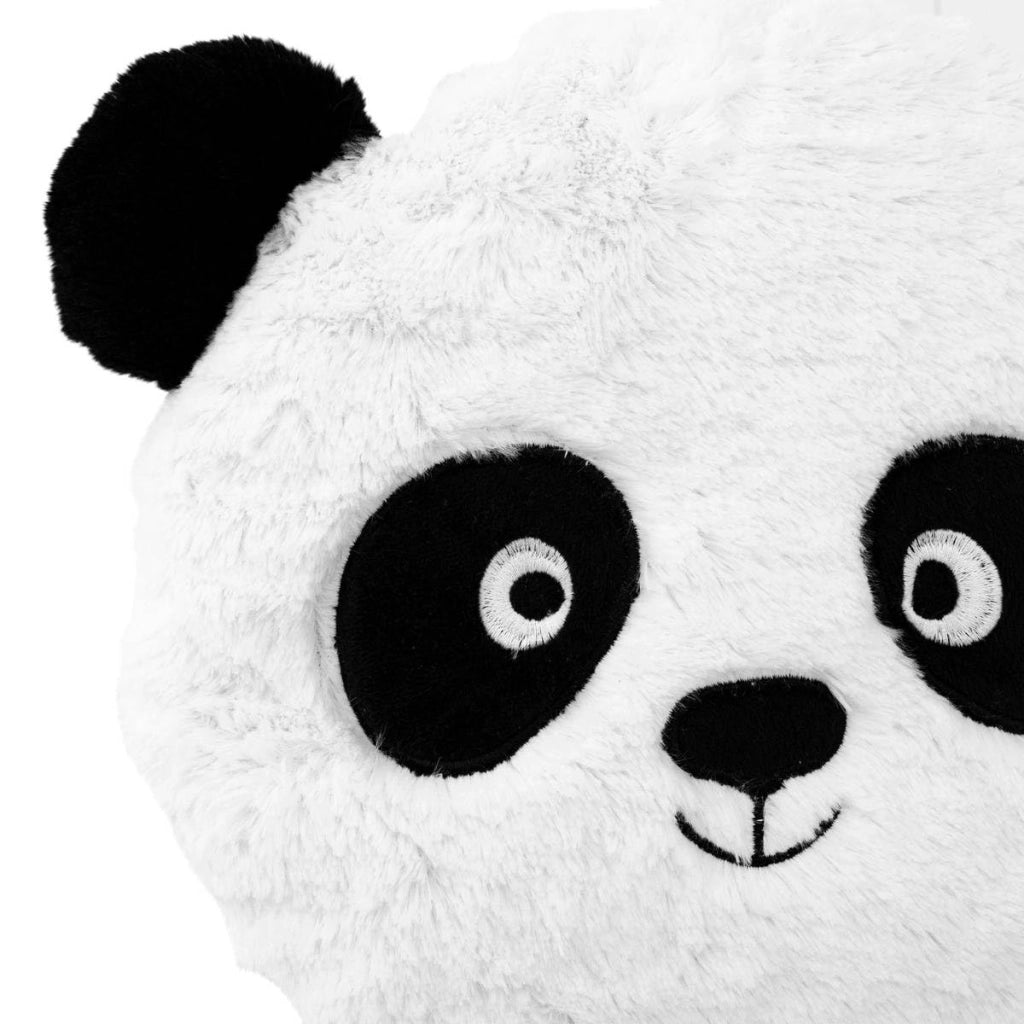 Cuscino a forma di panda, Nao, nero e bianco, diametro 27 cm