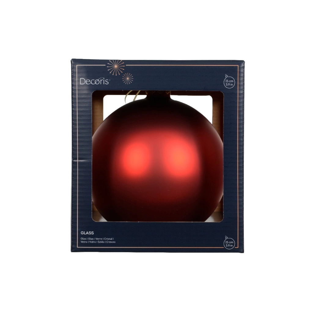 Pallina Vt opaco rosso d15cm