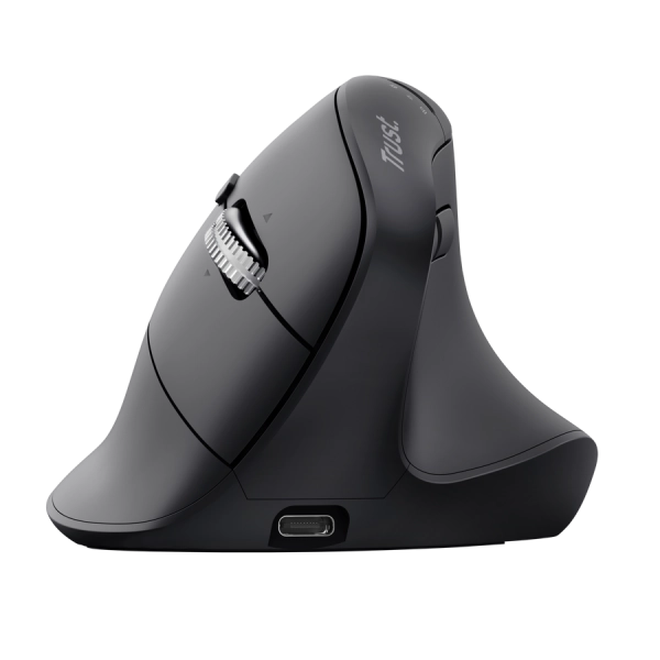 TRUST MOUSE ERGONOMICO VERTICALE HYPERSCROLL WIRELESS RICARICABILE MULTICONNECT 2x BT + WL 2,4GHZ (U