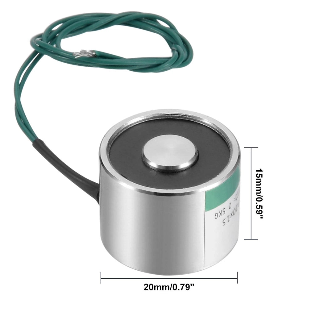 Elettromagnete di sollevamento, 12V DC, 25N, dimensioni 20x15mm