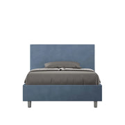 Letto Singolo Imbottito in Microfibra 90x210 Senza Rete Adele Blu
