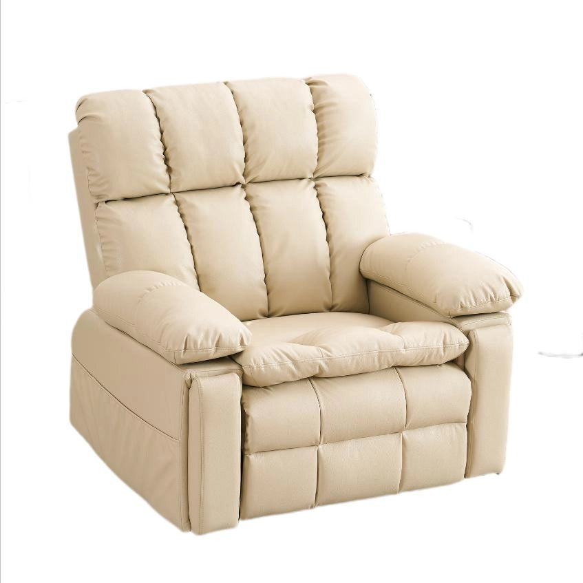 Poltrona relax elettrica IVMEU beige 109¡Á107¡Á109 cm con alzata assistita, massaggio e riscaldamento lombare
